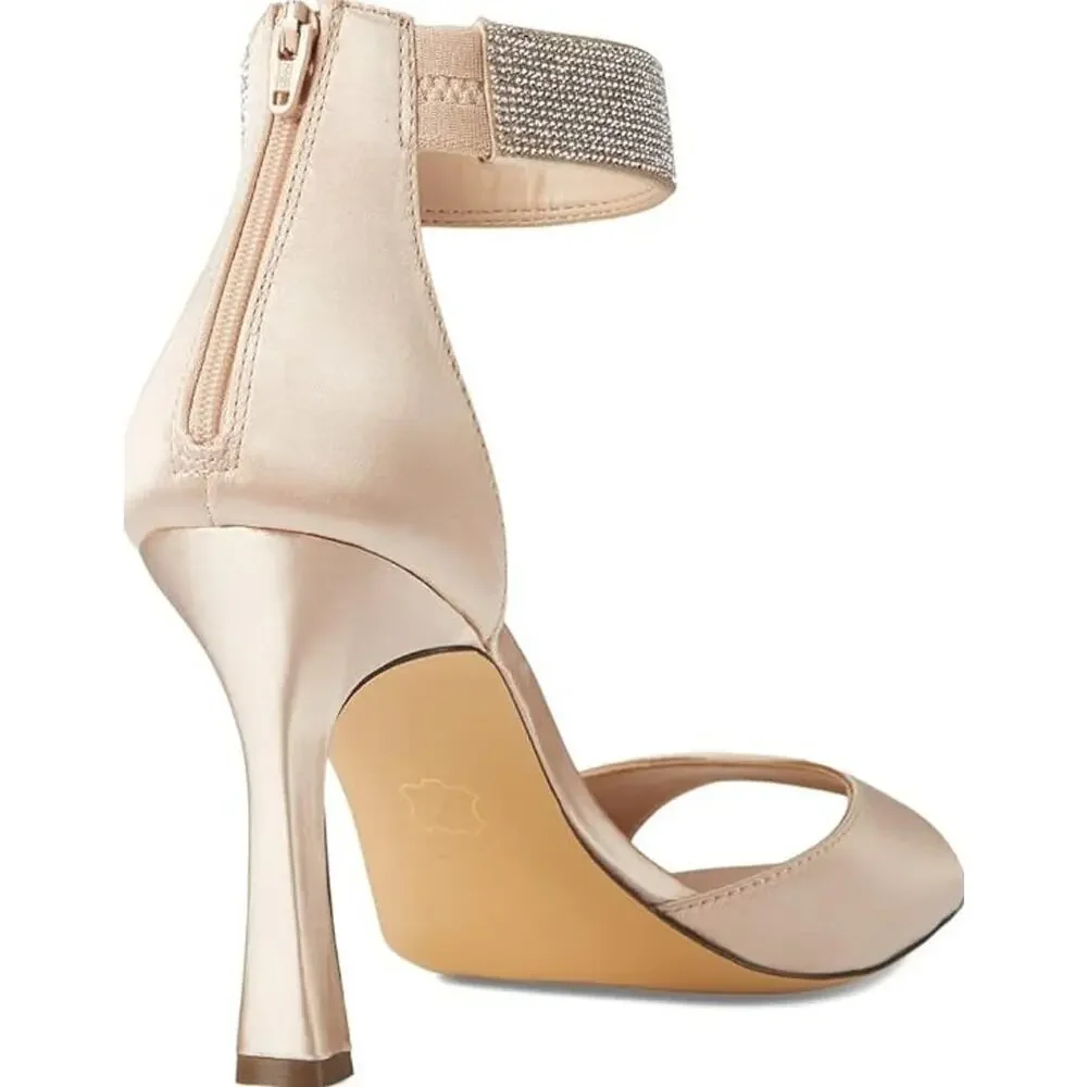 Nina New York Women's Ankle Strap Stiletto Dress Heeled Sandals Size 8